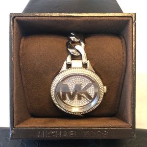 Michael Kors Silver Tone Braided Watch